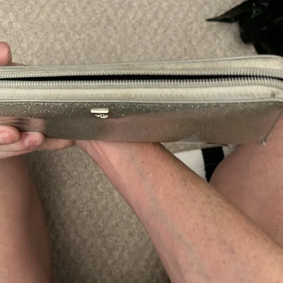 Silver, sparkle Kaye Spade full size wallet. - Picture 6 of 6